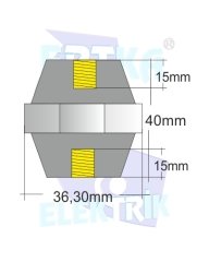 31003-640 - M6 KÖR SOMUNLU - İzolasyon Boyu:40mm
