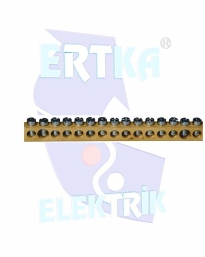 44112 - 12 DELİKLİ TOPRAKLAMA KLEMENSİ - AYAKSIZ /160A (10x15mm)