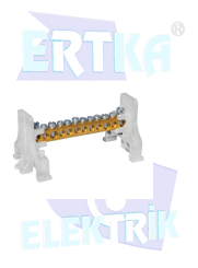 45017 - 1 KUTUPLU 2+28 DELİKLİ DAĞITIM ÜNİTESİ - KAPAKSIZ /80A (6,5x9mm)