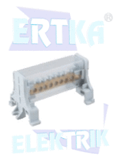 45045 - 1 KUTUPLU 2+20 DELİKLİ DAĞITIM ÜNİTESİ - KAPAKLI /100A (7x12mm)