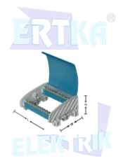 45132 - 2 KUTUPLU 2+10 DELİKLİ DAĞITIM ÜNİTESİ /160A (10x15mm)