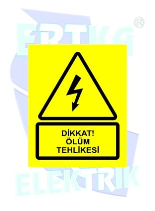 42041 - DİKKAT ÖLÜM TEHLİKESİ - (15x12cm)