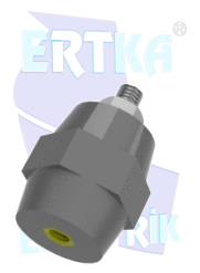 31021-6 - M6 TEK CIVATA+KÖR SOMUN - İzolasyon Boyu:35mm